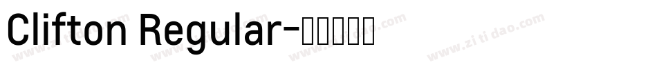 Clifton Regular字体转换